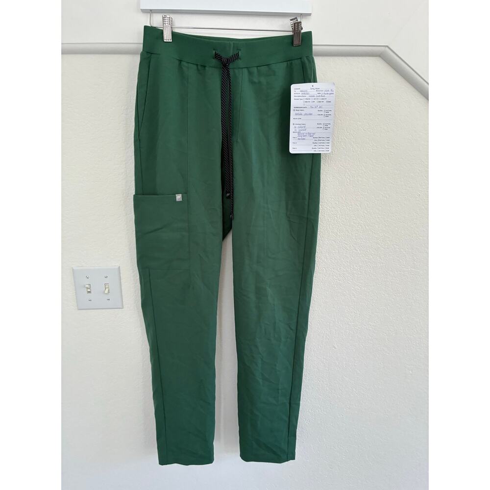NWT Fabletics Womens Small Intake Scrub Pants Hunter Green READ